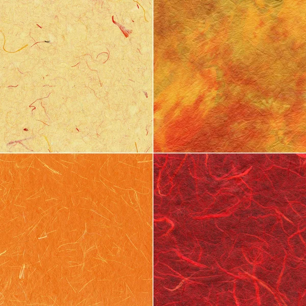 Set of handmade paper textures — Stock Photo, Image