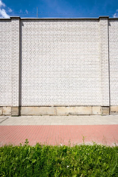 Prázdné cihlová zeď — Stock fotografie