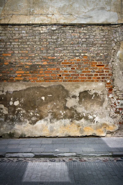 Vecchio muro di mattoni — Foto Stock