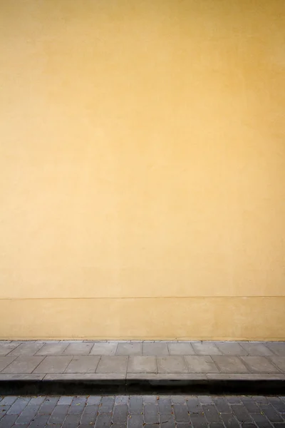 Yeni sarı duvar — Stok fotoğraf