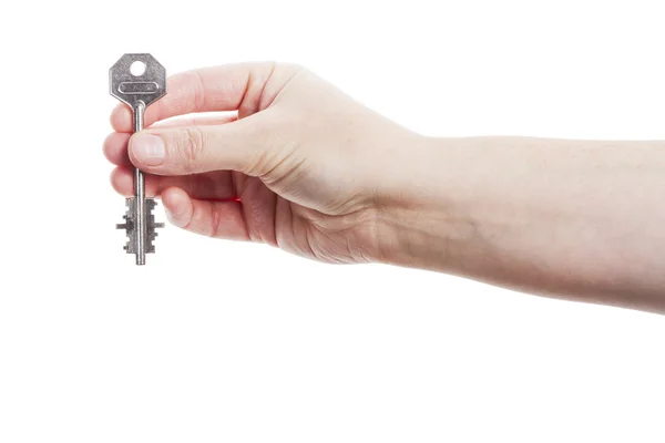 Hand giving key — Stock Photo, Image