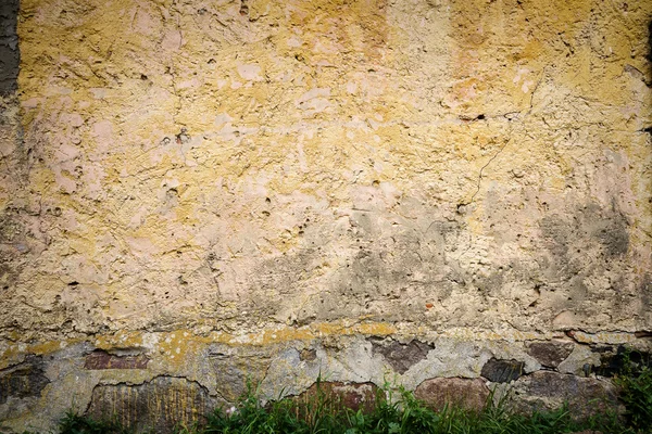 Old yellow wall — Stock Photo, Image