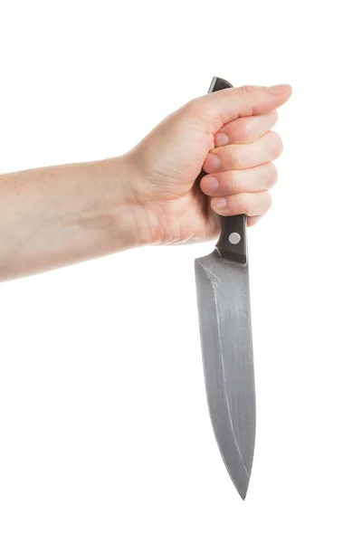 Knife in hand — Stock Photo, Image