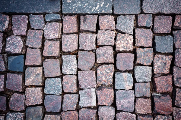 Pavimentazione in granito rosso — Foto Stock