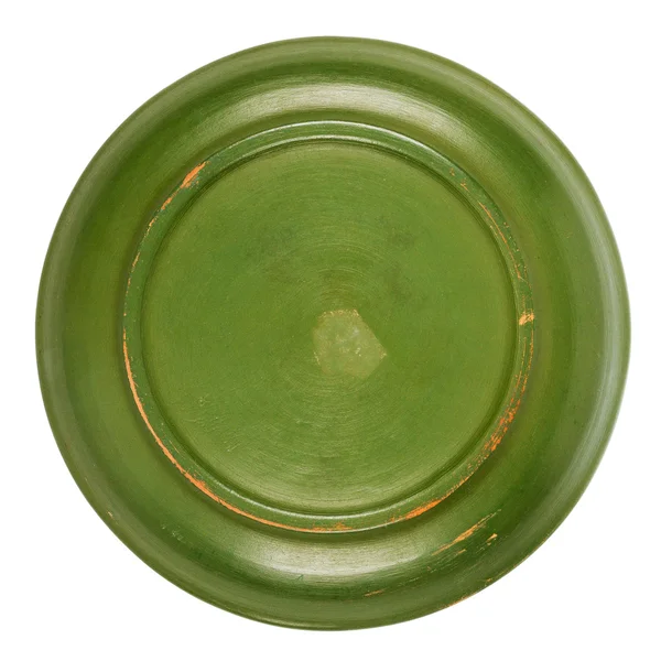 Bottom side of green plate — Stock Photo, Image