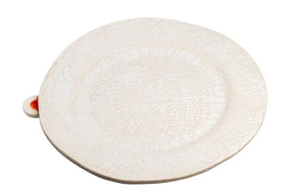 Handgjord keramik tavla — Stockfoto