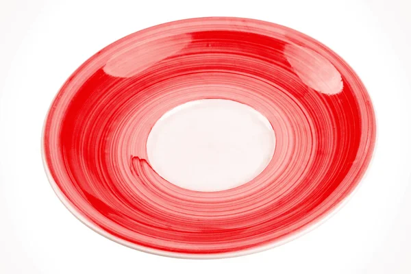 Red plate — Stock Photo, Image