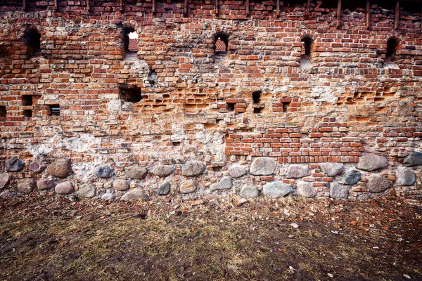 Eski tuğla duvar — Stok fotoğraf