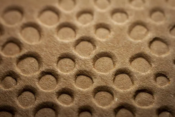 Extreme Macro Embossed Brown Paper Selective Focus Shallow Depth Field — Stock Photo, Image