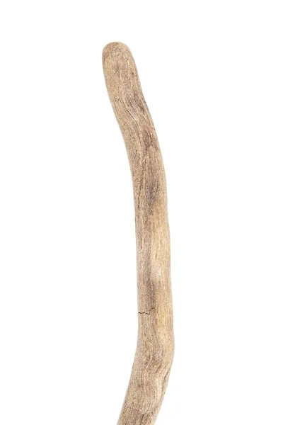 Fehér Alapon Izolált Driftwood Része — Stock Fotó