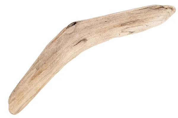 Piece Driftwood Isolated White Background — Stock Photo, Image