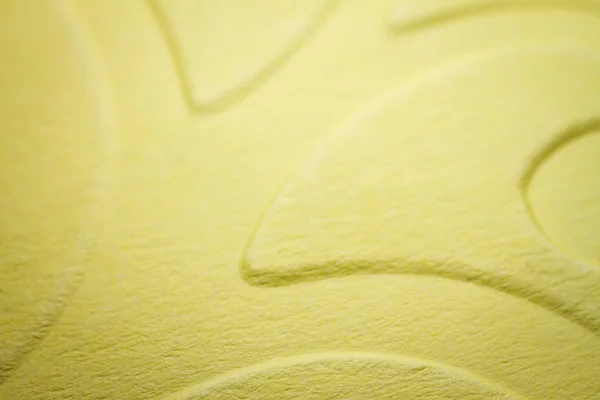 Extreme Macro Embossed Yellow Paper Selective Focus Shallow Depth Field —  Fotos de Stock