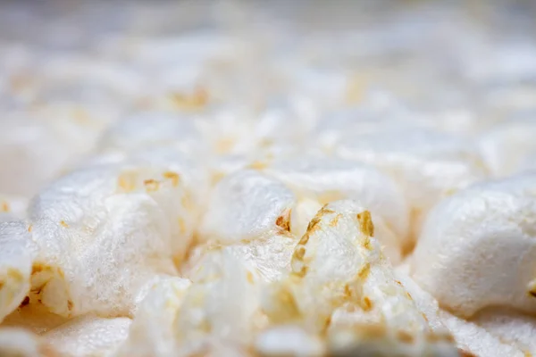 Extreme Close Diet Rice Cracker Texture Shallow Depth Field Selective — Stock fotografie