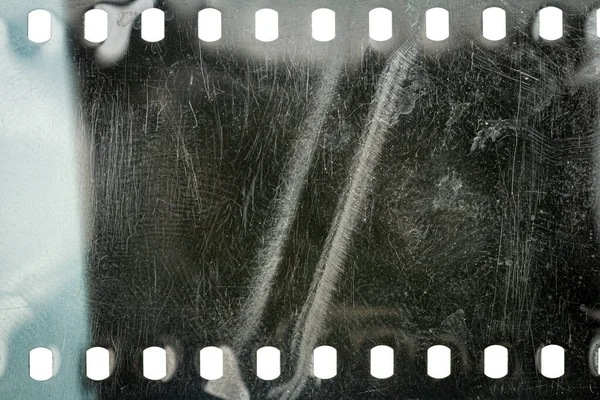 Poros Koszos 35Mm Film Textúra Vagy Felület Perforált Karcos Kamera — Stock Fotó