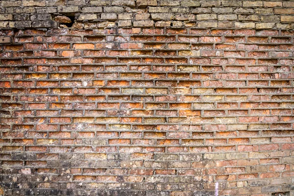 Hintergrund Der Gelben Und Roten Ziegelwand Textur — Stockfoto