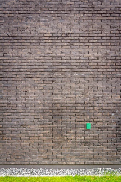 Brązowe Ceglane Tło Ściany Podłożem — Zdjęcie stockowe