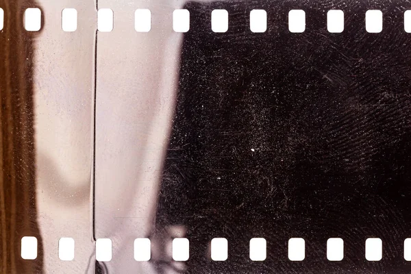 Tozlu Pis Film Dokusu Yüzeyi Delinmiş Çizilmiş Kamera Filmi Beyaz — Stok fotoğraf