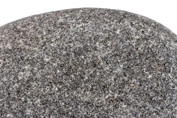 Teil Eines Schwarzen Steins Isoliert Auf Weißem Hintergrund — Stockfoto