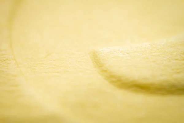 Extreme Macro Embossed Yellow Paper Selective Focus Shallow Depth Field — Stock fotografie