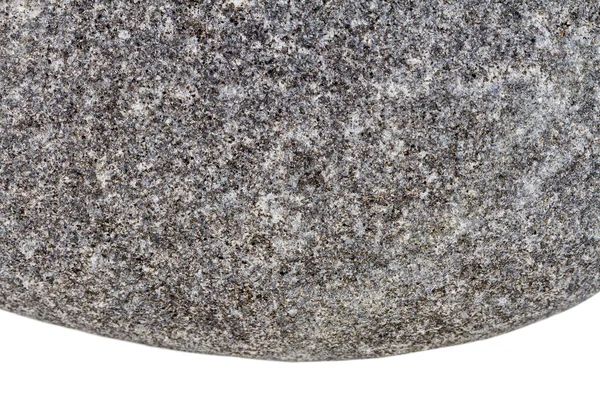 Частина Чорного Каменю Ізольована Білому Тлі — стокове фото