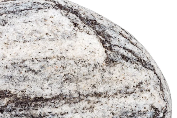 Частина Сірого Каменю Ізольовано Білому Тлі — стокове фото