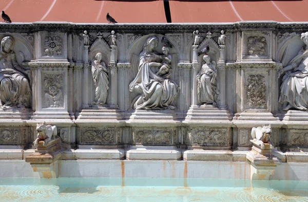 Fountain of Joy detail, Siena, Italy — Stock Photo, Image