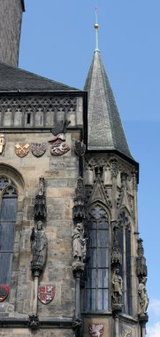 Old town city hall ayrıntı, prague, Çek Cumhuriyeti