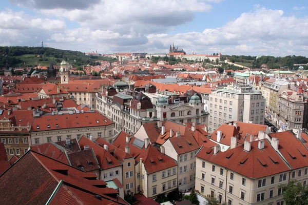 Prague view from the Astronomical Tower — Stock Photo, Image