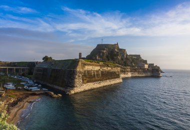 Eski kale görünümü, corfu, Yunanistan