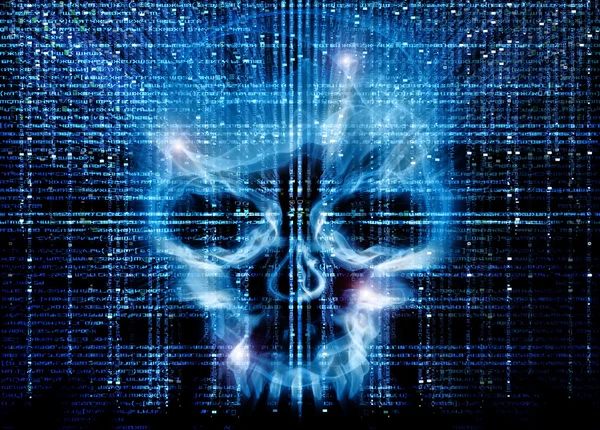 Hacker attack background — Stock Photo, Image