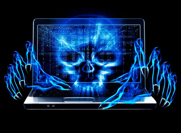 Concepto de ataque hacker — Foto de Stock