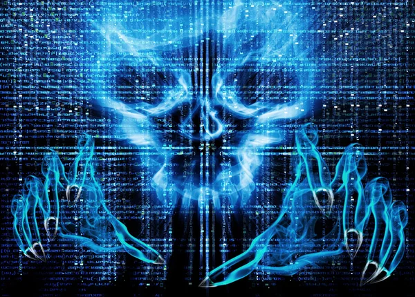 Hacker attack concept backround — Stock Photo, Image