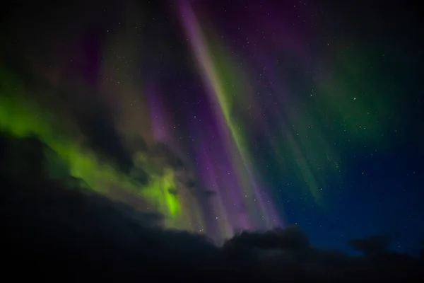 Aurora Borealis Dessus Islande Les Aurores Boréales Aurores Boréales Sont — Photo