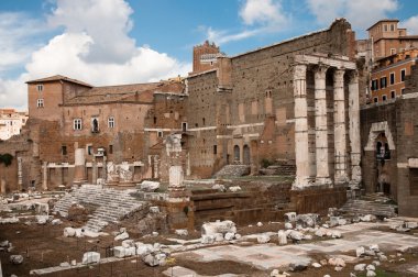 Foro di Augusto ruins at Roma - Italy clipart