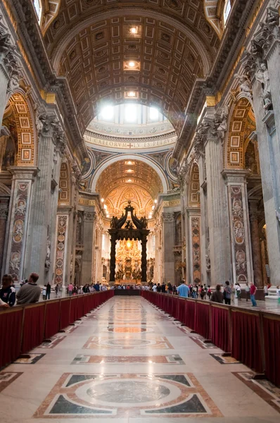 Inside St Peter Basilica - Vaticano - Italy — Stock Photo, Image