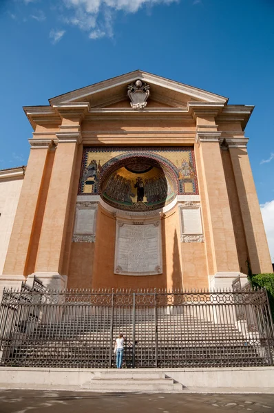 Scala santa vertikální pohled na roma - Itálie — Stock fotografie