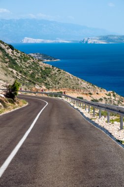 panoamic bakış açısı ve sokak stara baska - krk - croa yolda