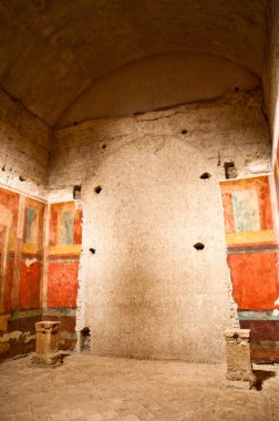 Inside Casa di Augusto in palatine hill at Rome clipart