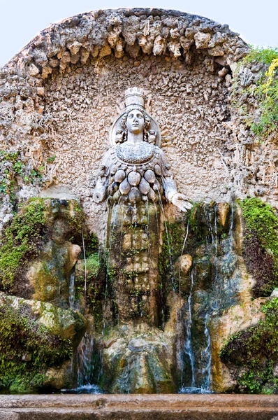 Fontana della Natura in Villa D-Palace at Tivoli - Rome — стоковое фото