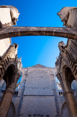 f narbonne adlı sadece katedral Aziz büyük dış yapısı