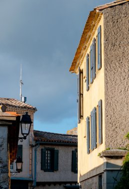 binalar carcassonne ortaçağ şehir içinde