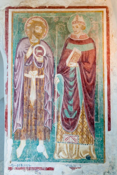 Fresco in Baptistry of Basilica di Aquileia — Stock Photo, Image