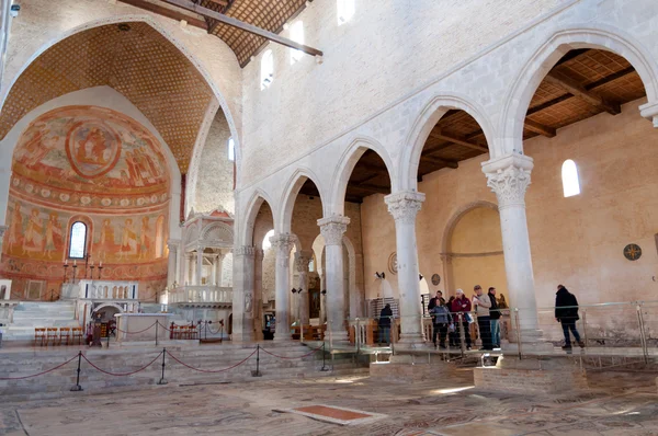 Dentro da Basílica de Aquileia — Fotografia de Stock