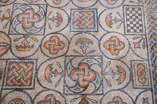 Símbolos mosaicos dentro de Basilica di Aquileia — Foto de Stock