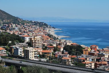 Görünüm ve liman varazze, liguria, İtalya