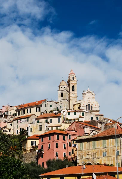 Pueblo italiano medieval, Cervo, Liguria, Italia — Foto de Stock