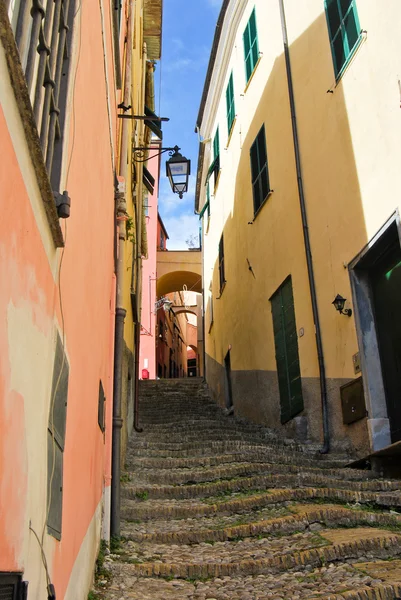 Pueblo italiano medieval, Cervo, Liguria, Italia — Foto de Stock