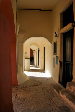 Ortaçağ İtalyan Köyü, cervo, liguria, İtalya