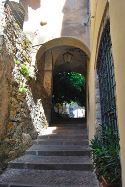 Ortaçağ İtalyan Köyü, cervo, liguria, İtalya