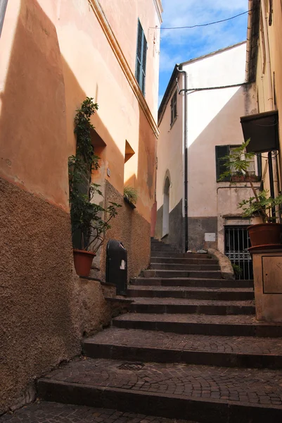 Pueblo italiano medieval, Cervo, Liguria, Italia — Foto de Stock